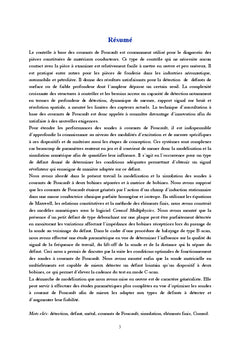 Modelisation des sondes A courants de Foucault