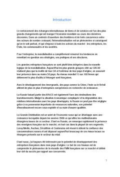 Stratégie d'implantation des multinationales françaises en Russie