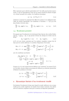 Instabilites hydrodynamiques