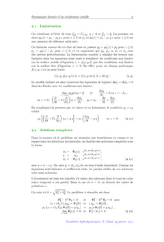 Instabilites hydrodynamiques