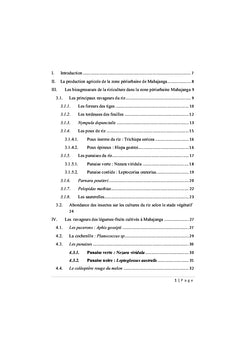 Les ennemis des cultures dans les bassins de production de Mahajanga, Madagascar