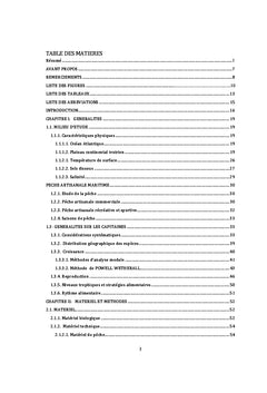 Biologie et peche des poissons capitaines du littoral de cote d'ivoire