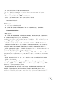 Thromboses veineuses profondes associees aux neoplasies