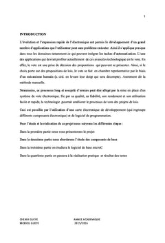 Le vote electronique