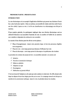 Le vote electronique