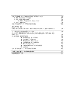 Etude phytochimique et Biologique de Calycotome villosa