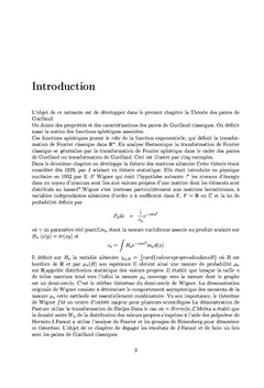 Analyse Harmonique sur les Paires de Guelfand et Loi de demi-cercle