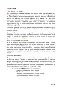 OEnomé : Création d'entreprise & plan d'affaires
