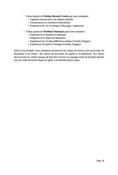 OEnomé : Création d'entreprise & plan d'affaires