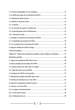 Impact de la régénération naturelle assistée à Magaria et Dantchiao
