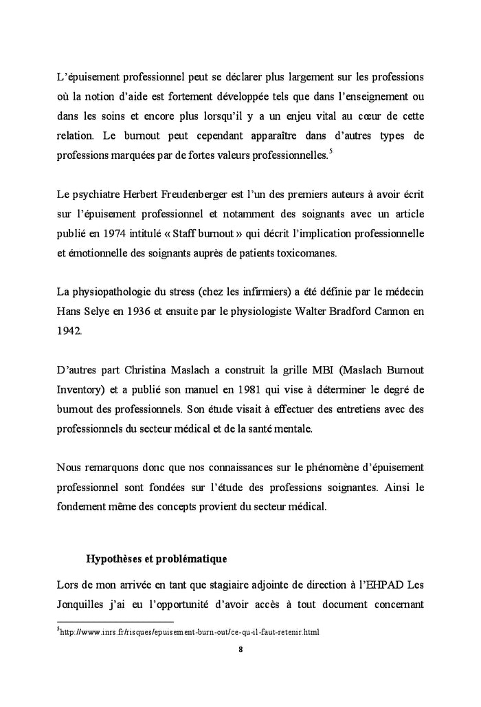 Prevenir et reduire l'usure psychologique des professionnels en eHPAD