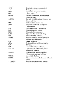 La réinsertion sociale des petites prostituées de Kinshasa