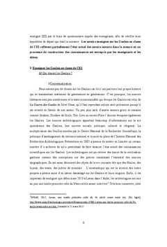 La transposition didactique de l'enseignement des Gaulois à l'école