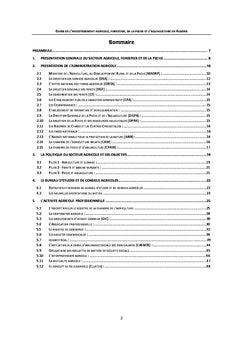 Guide de l'investissement agricole, forestier et de la peche
