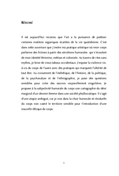 Le corps en debordement