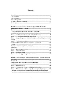Le management de la créativité