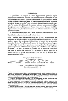 Etude comparative de la morphologie nominale de six langues senoufo