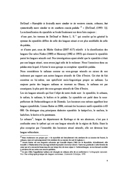 Etude comparative de la morphologie nominale de six langues senoufo