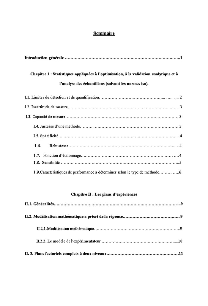 Validation des méthodes analytiques