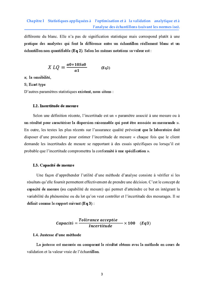 Validation des méthodes analytiques