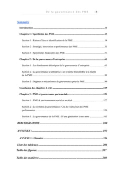 De la gouvernance des PME