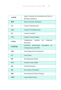 De la gouvernance des PME