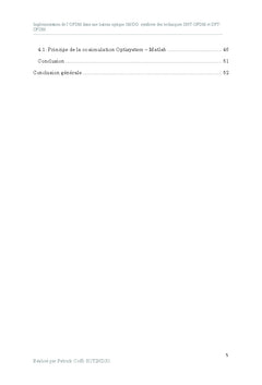 Implementation de l'OFDM dans une liaison optique IM/DD