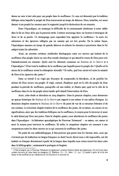 La souffrance des justes dans la littérature apocalyptique