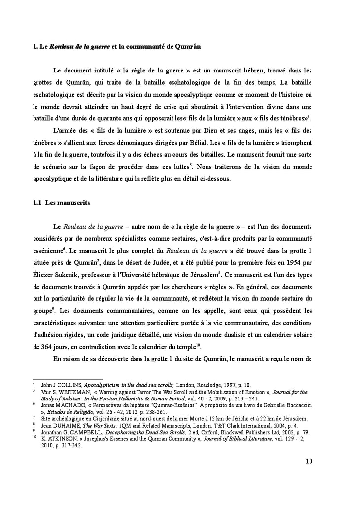 La souffrance des justes dans la littérature apocalyptique