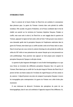 La guerre americaine au Vietnam dans l'historiographie française