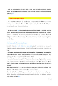 Complications cardio-vasculaires du diabète de l'enfant