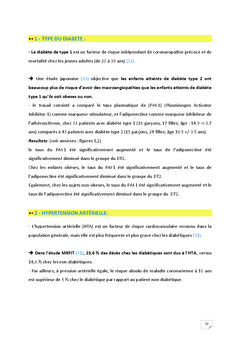 Complications cardio-vasculaires du diabète de l'enfant