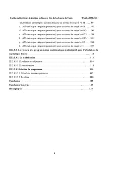 L'aide multicritere A la decision en finance-Cas de La bourse de Tunis
