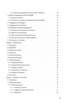 Etude de l'influence de la culture de sécurité sur la performance de sécurité