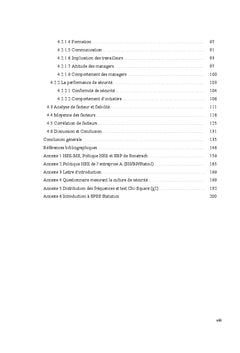 Etude de l'influence de la culture de sécurité sur la performance de sécurité