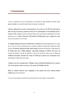 HOtellerie de luxe: un developpement durableen marche