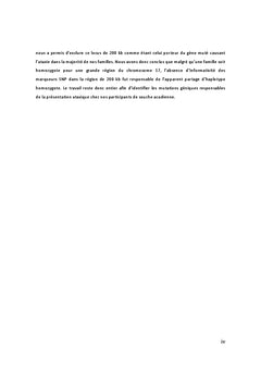 Exclusion de liaison génétique au locus SPAX2 de cas d'ataxie