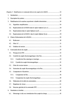 Commande prédictive d'un moteur asynchrone à double alimentation