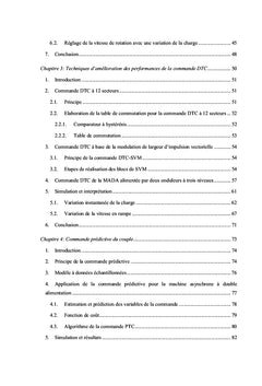Commande prédictive d'un moteur asynchrone à double alimentation