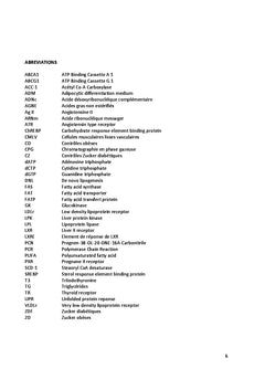 Lipogenese de la paroi arterielle