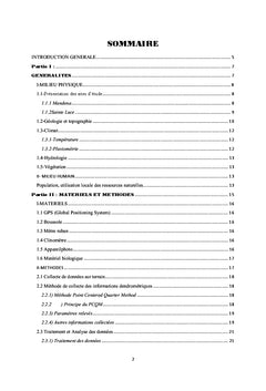 Description de la vegetation du sud-est de Madagascar