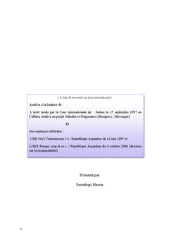 Etat de necessite en droit international