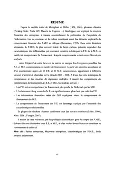 Le differentiel de financement entre Pe et Me au Cameroun