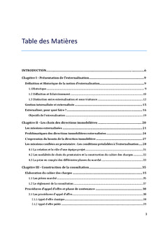 Externalisation des missions de gestion immobilière
