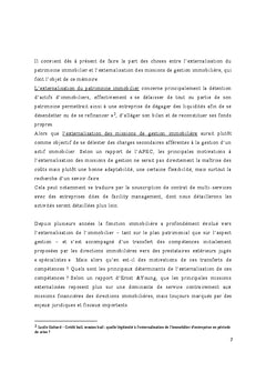 Externalisation des missions de gestion immobilière