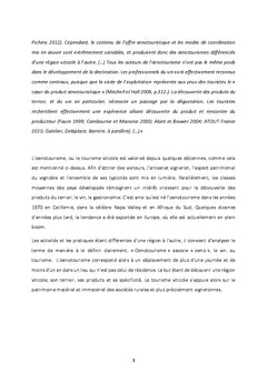 Le developpement de la destination oenotourisme en Val de Loire