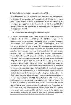 Des IeR au profit du développement des TPe en Haïti