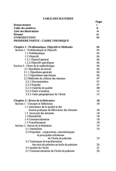 Transformation traditionnelle et commercialisation de l'huile de palme