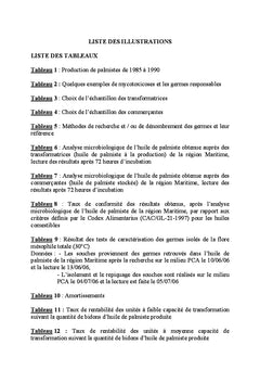 Transformation traditionnelle et commercialisation de l'huile de palme