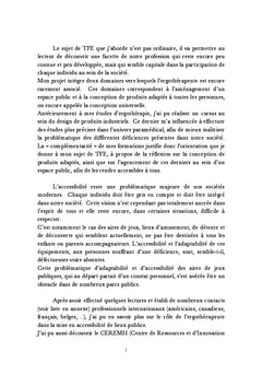L'ergotherapeute et la Conception Universelle